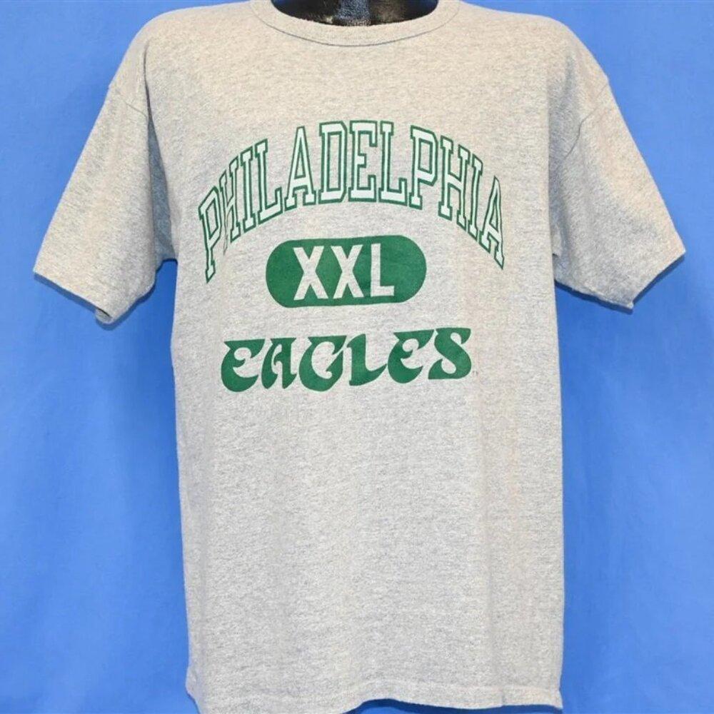 90S Philadelphia Eagles Football Xxl Kelly Green Shirt Retro Tee K890
